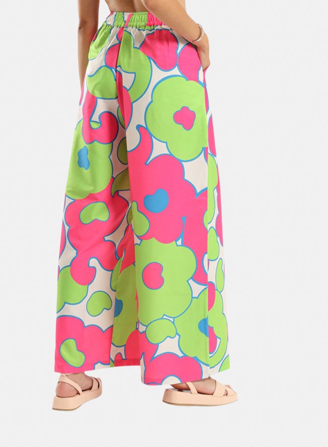 Azul Wide Legged Patterned Pants - Image 2